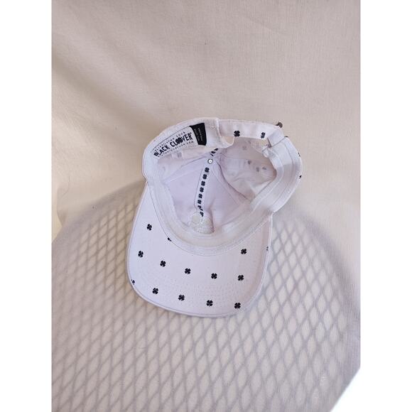 Black Clover White black Cover Hat Womens One Size Adjustable Embroidered Logo - Picture 5 of 7